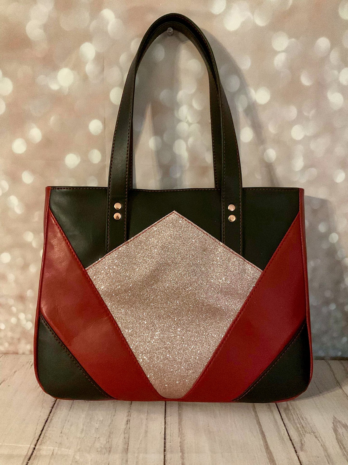 Custom Red Diamond Handbag