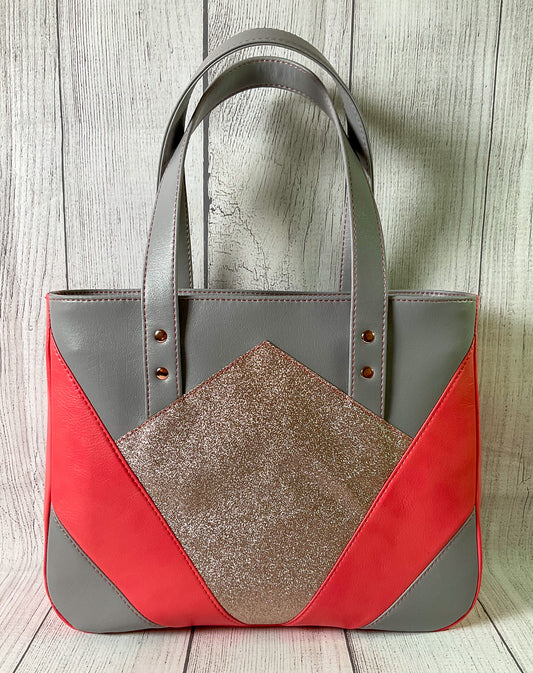 Custom Coral Diamond Handbag
